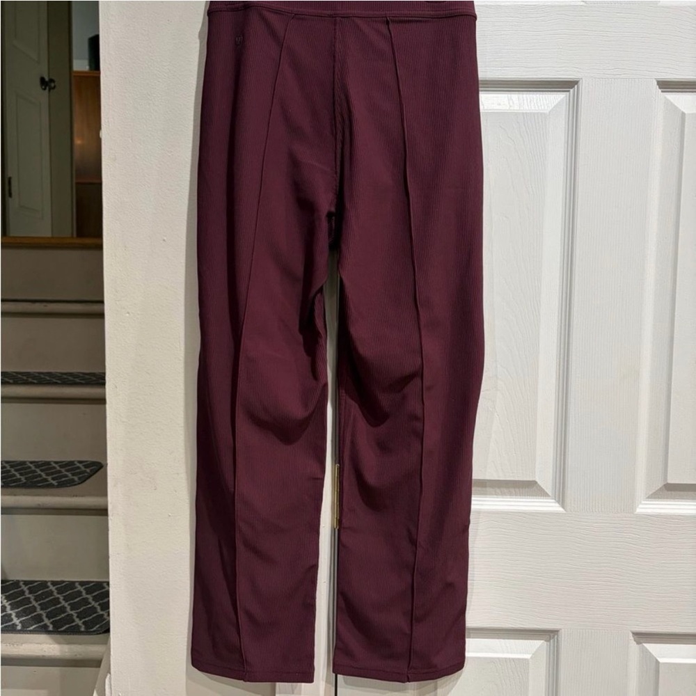 LuLuLemon Ribbed High Rise wide leg - Picture 2 of 6